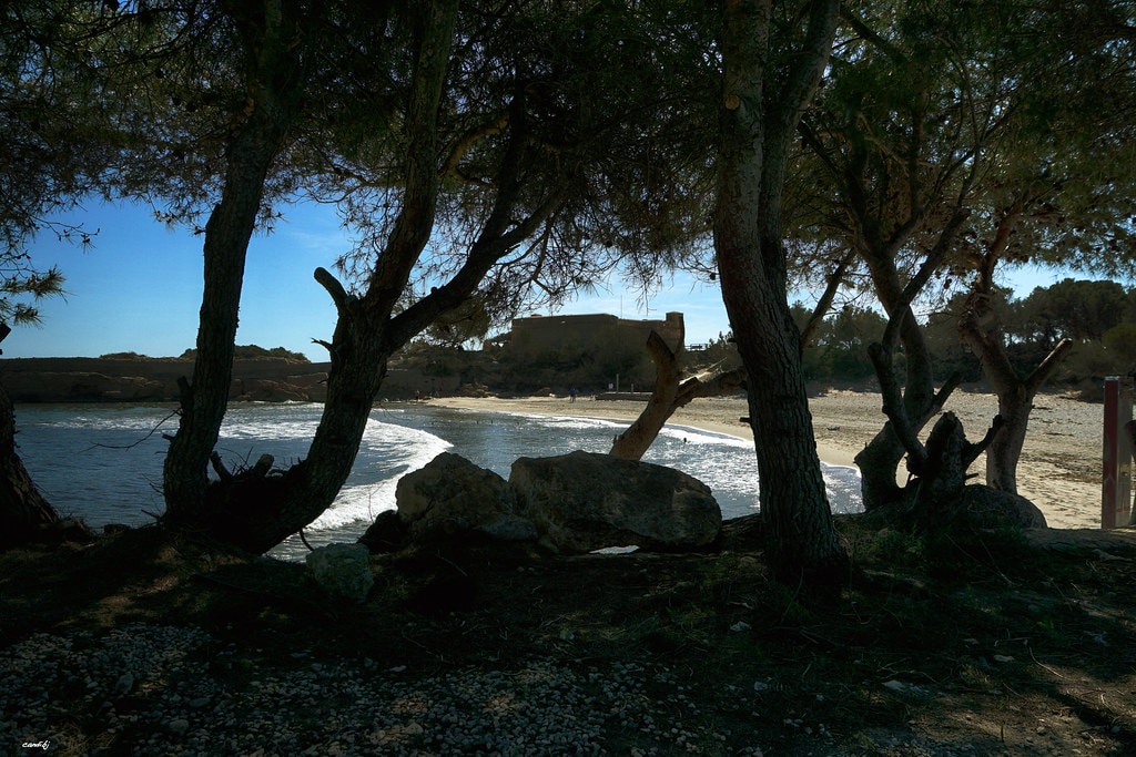 Cala Castell - playa en Pollença, Illes Balears